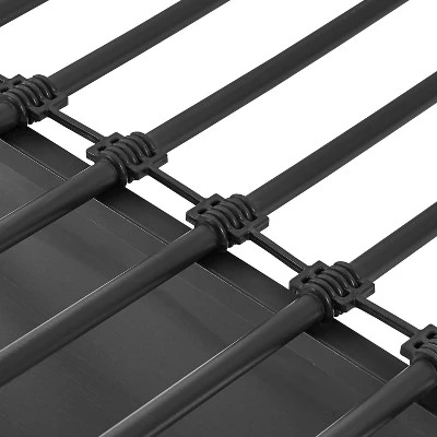 Flash Furniture Jake Metal Loft Bed Frame With Desk, Protective Guard Rails And Ladder For Kids, Teens And Adults - Image 8