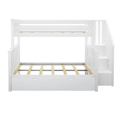Max & Lily Twin Over Full Staircase Bunk Bed With Trundle - Image 2