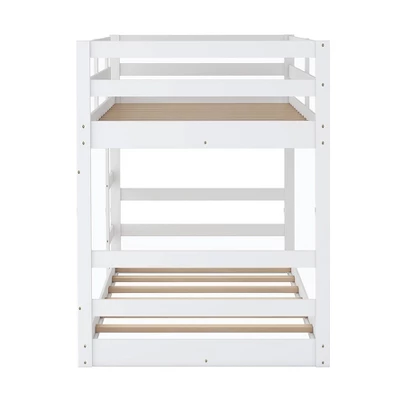 Twin Over Twin Bunk Bed With Ladder-ModernLuxe - Image 6