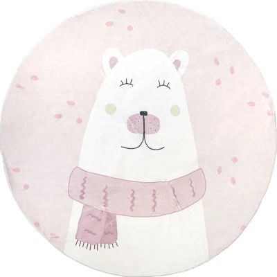 NuLOOM Jovie Polar Bear Machine Washable Kids Area Rug - Image 9