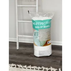 50 Liter Polystyrene Bean Refill For Crafts And Filler For Bean Bag Chairs White - ACEssentials