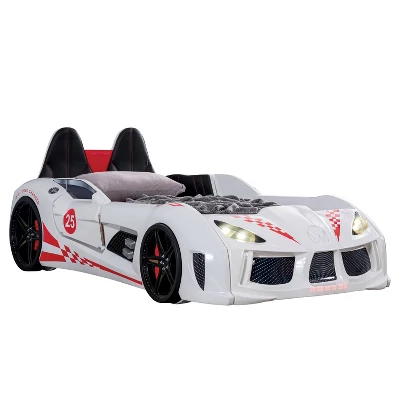 Twin Tarryton Car Bed With LED Lights And Sound - MiBasics - Image 9