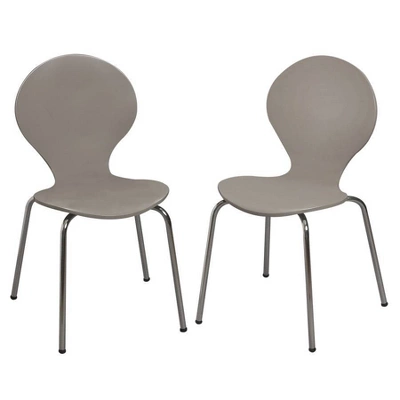 Set Of 2 Kids' Bentwood Chairs With Chrome Legs - Gift Mark - Image 5