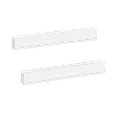 2pk Kids' Magnetic Artwork And Picture Display Bar Frame Set White - RiverRidge Home