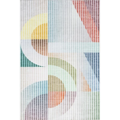 NuLOOM Erikka Abstract Striped Kids Machine Washable Area Rug - Image 9