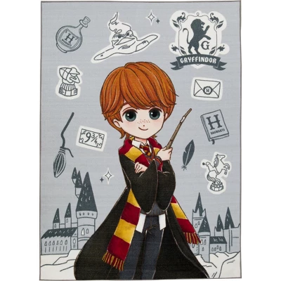 KC CUBS | Harry Potter Wizarding World Boy & Girl Kids Modern Décor For Nursery Bedroom Or Classroom Rug Carpet, Ron Weasley - Image 6