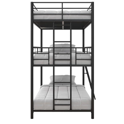 Triple Twin Zeke Metal Bunk Bed - Room & Joy - Image 9