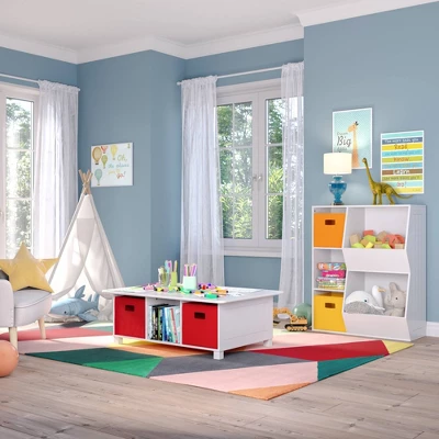 Kids' 6 Cubby Storage Activity Table - RiverRidge Home - Image 5