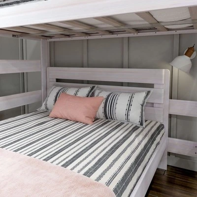 Max & Lily Farmhouse Twin Over Queen L-Shaped Bunk Bed - Image 2