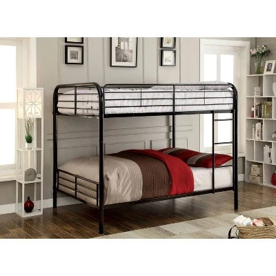 HOMES: Inside + Out Twin Over Twin Kids' Dero Bed Black - IoHOMES - Image 2