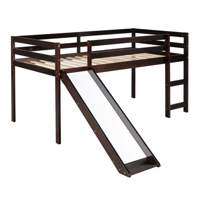 Twin Size Loft Bed With Slide - ModernLuxe - Image 3