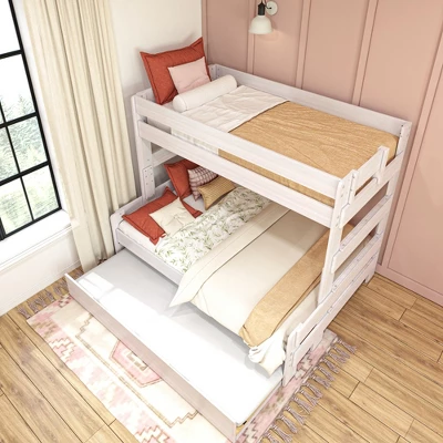 Max & Lily Farmhouse Twin Over Full Bunk Bed With Trundle - Image 4