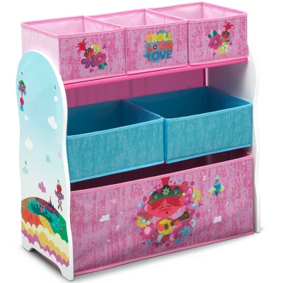 Disney Trolls World Tour Design And Store 6 Bin Toy Organizer - Delta Children - Image 5