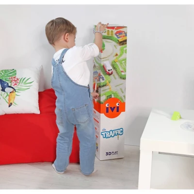 52.5"x71" Traffic Green 3D Play Rug - IVI - Image 18