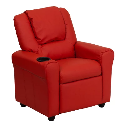 Flash Furniture Contemporary Kids Recliner With Cup Holder And Headrest - Image 14