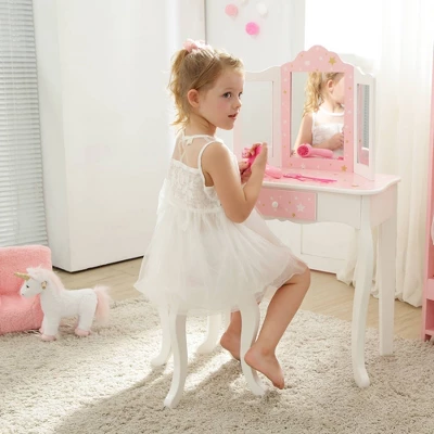 Fashion Twinkle Star Gisele Play Vanity Set Pink/White - Teamson Kids - Image 7