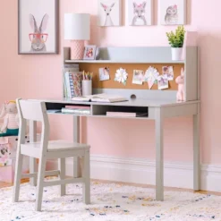 Martha Stewart Living And Learning Kids' Desk With Hutch And Chair