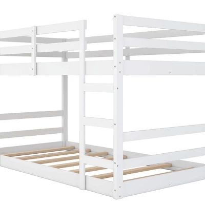 Twin Over Twin Bunk Bed With Ladder-ModernLuxe - Image 7