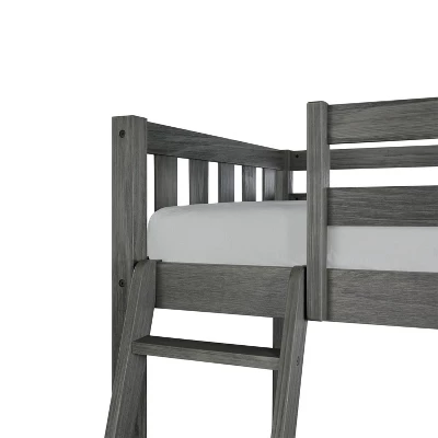 Twin Crosswinds Complete Loft Bed Wirebrush Gray - Hillsdale Furniture - Image 6