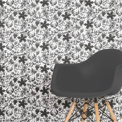 Stranger Things Hellfire Club Peel And Stick Wallpaper Red - RoomMates - Image 3