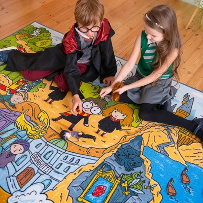 KC CUBS | Harry Potter Wizarding World Boy & Girl Kids Adventure Activity Educational Learning & Game Nursery Bedroom Classroom Rug - Image 5