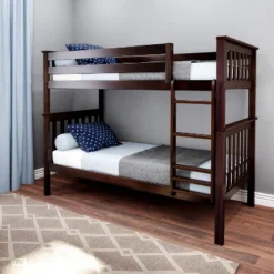 Max & Lily Twin Over Twin Bunk Bed