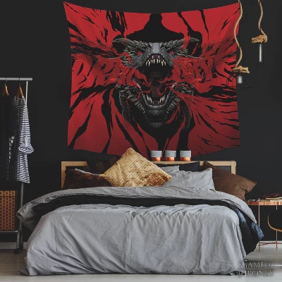 Game Of Thrones Dragon Tapestry Black/Red - RoomMates - Image 3