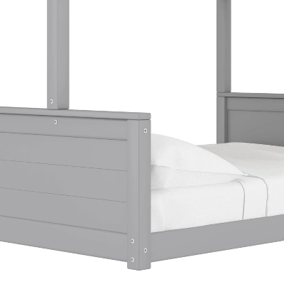 Twin Over Full Capri Wood Bunk Bed Gray - Hillsdale Furniture - Image 12
