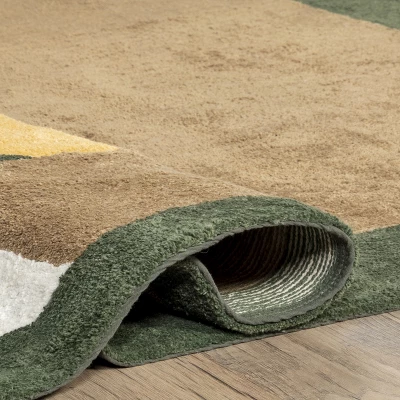 NuLOOM Tamira Colorful Lion Machine Washable Kids Area Rug - Image 3