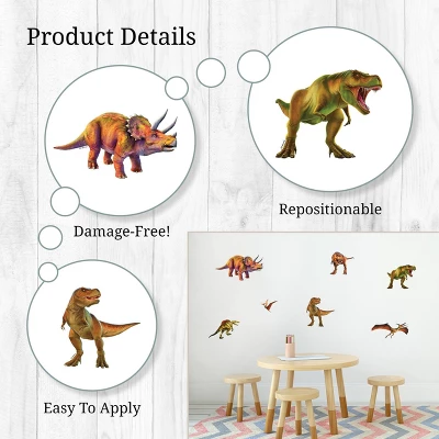 T-Rex And Friends Wall Decor - Decalcomania - Image 3
