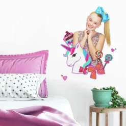 Roommates JoJo Siwa Unicorn Dream Peel And Stick Giant Wall Decal