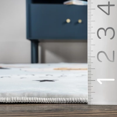 NuLOOM Jalissa Lion Dreams Machine Washable Kids Area Rug - Image 2