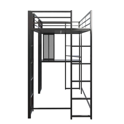 Twin Adele Loft Bed With Desk Black - Room & Joy - Image 6