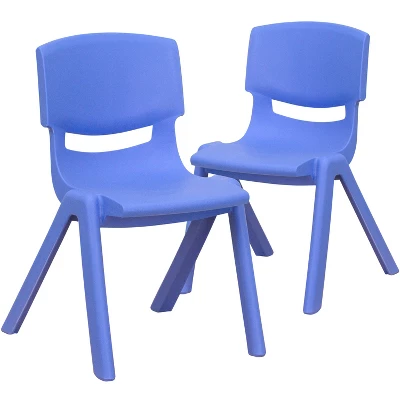 Flash Furniture 2 Pack Plastic Stackable School Chair With 12" Seat Height - Image 14