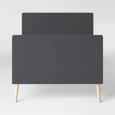 Twin Modern Kids' Bed Dark Gray - Pillowfort™