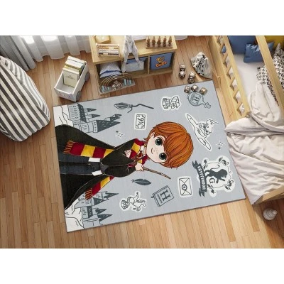 KC CUBS | Harry Potter Wizarding World Boy & Girl Kids Modern Décor For Nursery Bedroom Or Classroom Rug Carpet, Ron Weasley