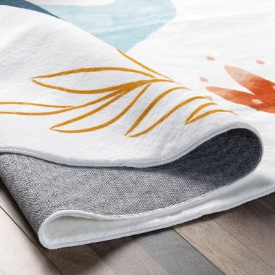 NuLOOM Elain Cheerful Elephant Machine Washable Kids Area Rug - Image 3