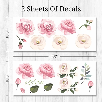 Pastel Floral Wall Decor - Decalcomania - Image 6