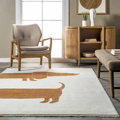 NuLOOM Cailyn Modern Dachshund Kids Area Rug - Image 7