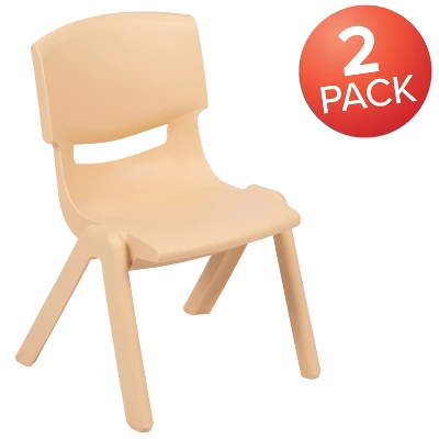 Flash Furniture 2 Pack Plastic Stackable School Chair With 12" Seat Height - Image 11