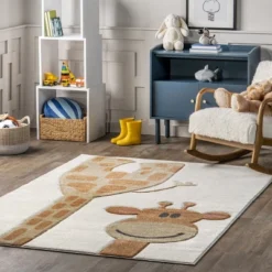 NuLOOM Anabell Giraffe Kids Area Rug