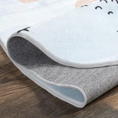 NuLOOM Jalissa Lion Dreams Machine Washable Kids Area Rug - Image 3