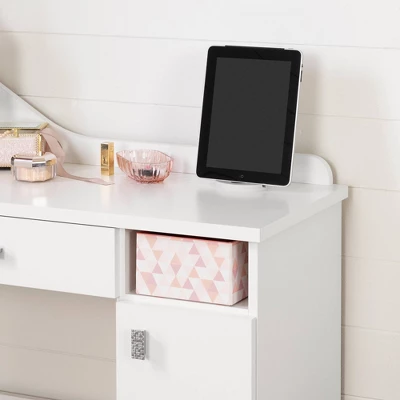 Tiara Makeup Desk Pure White - South Shore - Image 5