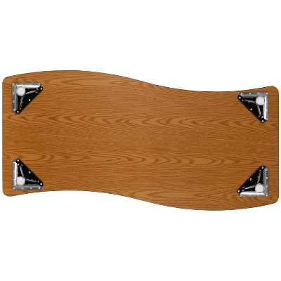 Flash Furniture 26"W X 60"L Rectangle Wave Flexible Collaborative Thermal Laminate Activity Table - Height Adjustable Short Legs - Image 7