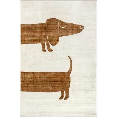 NuLOOM Cailyn Modern Dachshund Kids Area Rug - Image 9