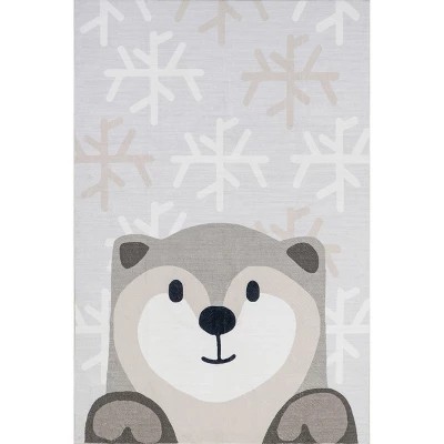 NuLOOM Indigo Otter Kids Machine Washable Area Rug - Image 9