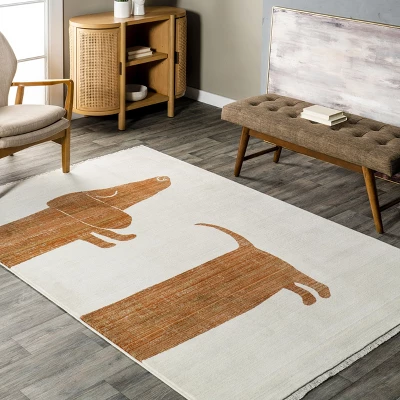 NuLOOM Cailyn Modern Dachshund Kids Area Rug - Image 8