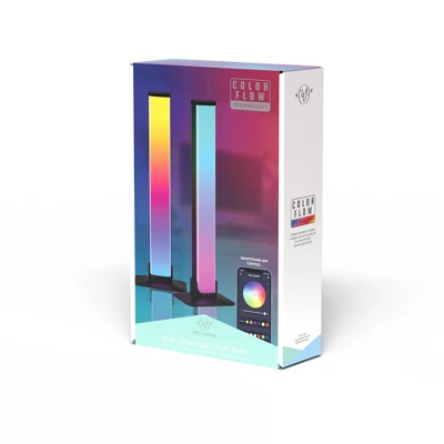 2pk Teen LED Light Bars With Sound React Novelty Table Lamp - West & Arrow - Image 3