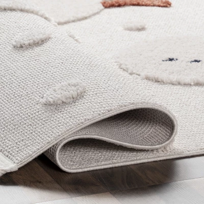 NuLOOM Kilah Snowmen High-Low Kids Tasseled Area Rug - Image 3