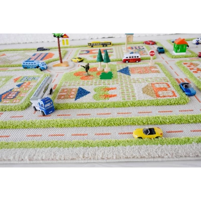 52.5"x71" Traffic Green 3D Play Rug - IVI - Image 9